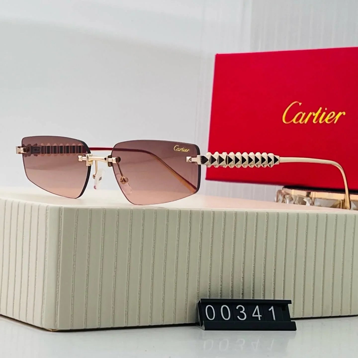 Frameless Color-Tinted Sunglasses