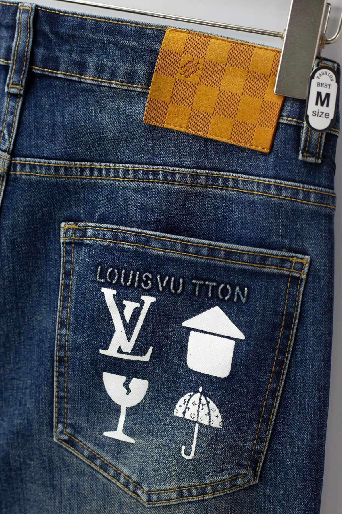 Classic Element‑Print Jeans