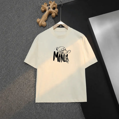 Graffiti Duck Letter Print T‑Shirt