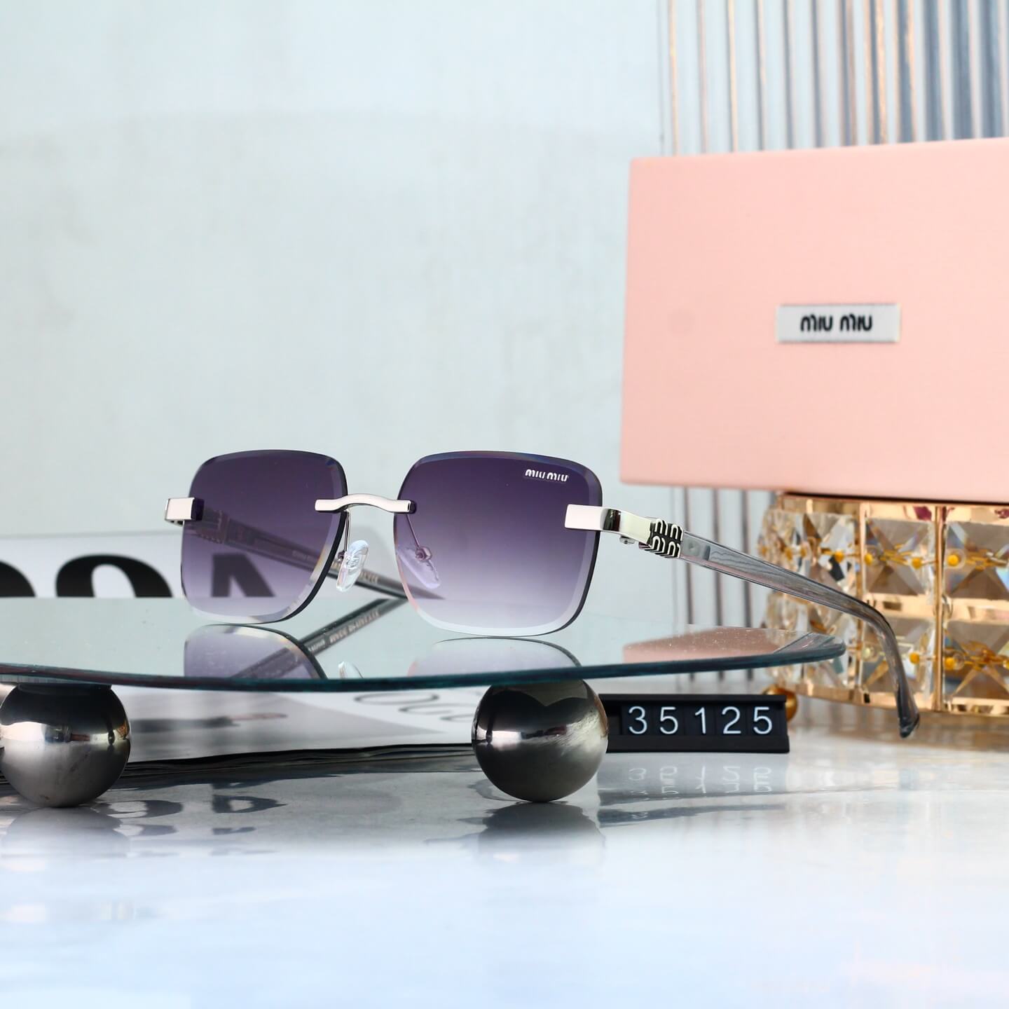 Retro Metal Cut‑Edge Fashion Sunglasses