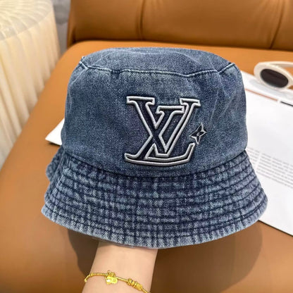 Distressed Denim Bucket Hat