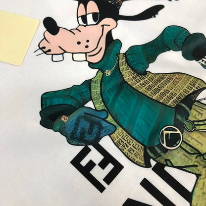 Cartoon Character Print T‑Shirt