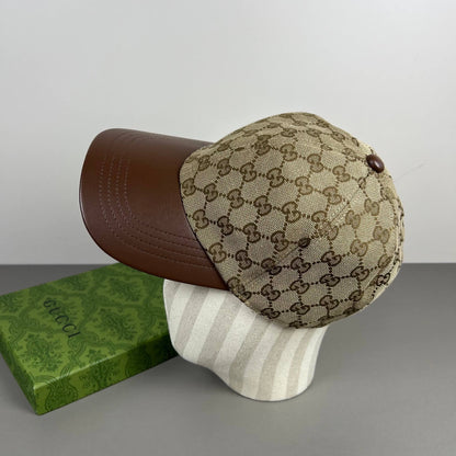 Classic Brown All-Over Print Baseball Cap