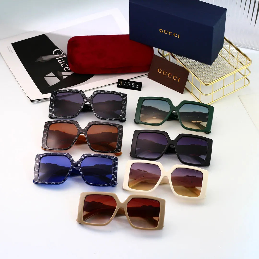 Oversized Letter Temple Sunglasses