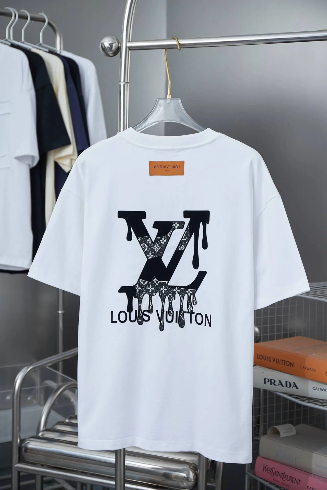 Back Melt Logo Print Short Sleeve T‑Shirt