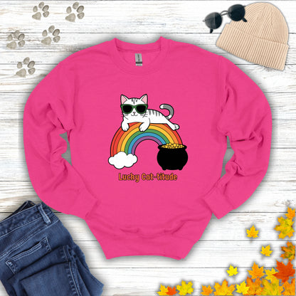 Lucky Cat-titude Sweatshirt