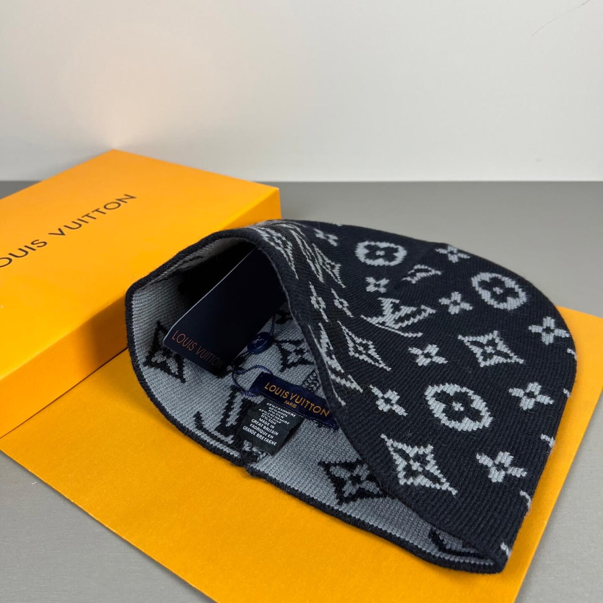 All-Over Print Wool Knit Beanie