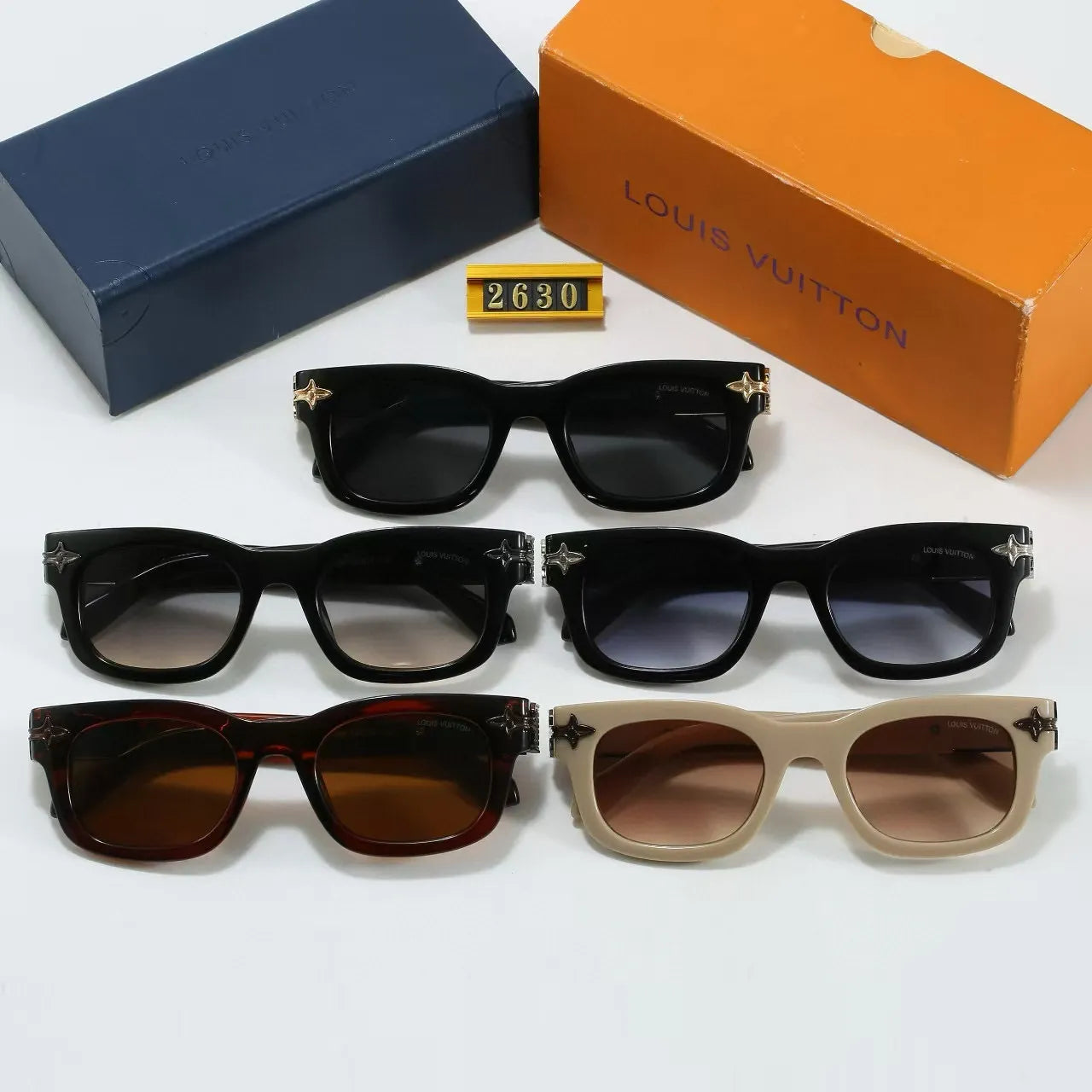 Contrast Temple Wayfarer Shades