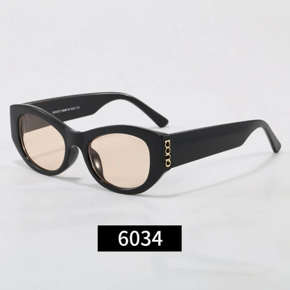 Cat-Eye Letter Logo Sunglasses