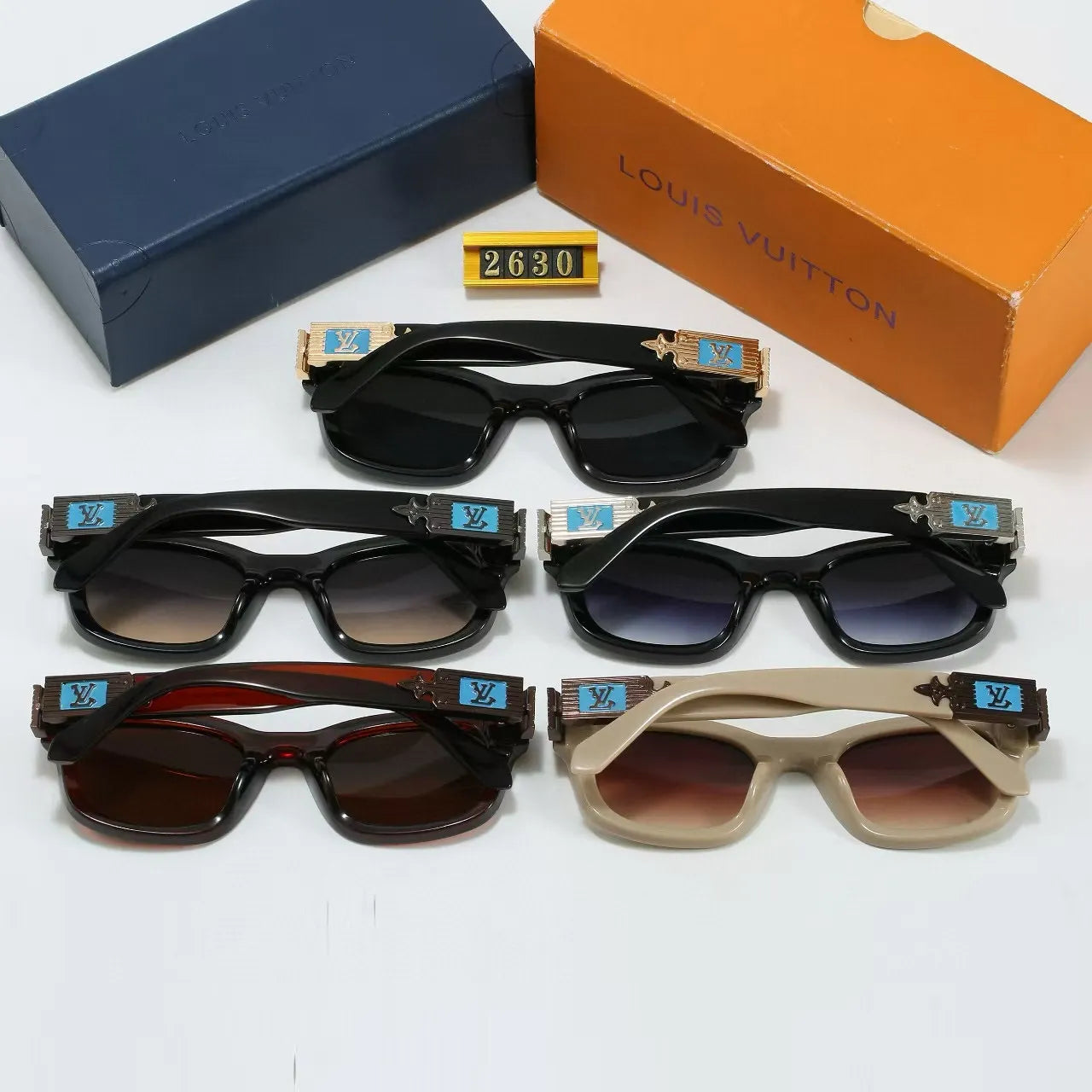 Contrast Temple Wayfarer Shades