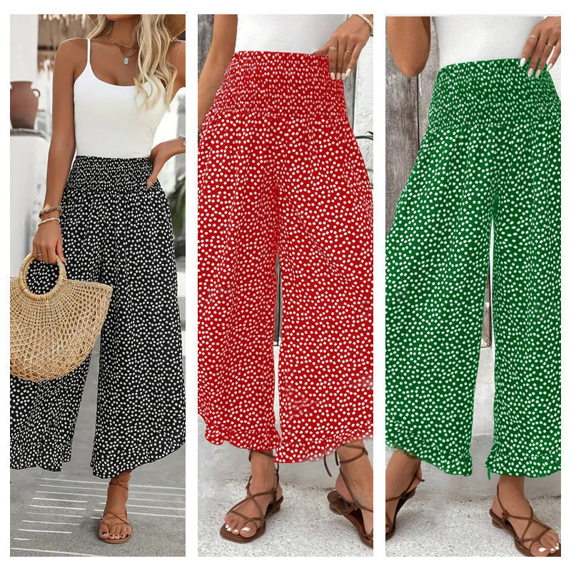⏳Time-Limited Special⏰Women’s Flowy High Waist Wide-Leg Pants – Slimming