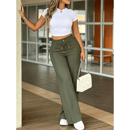 ⏳Time-Limited Special⏰-Women’s High-Waisted Straight Leg Pants