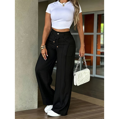 ⏳Time-Limited Special⏰-Women’s High-Waisted Straight Leg Pants