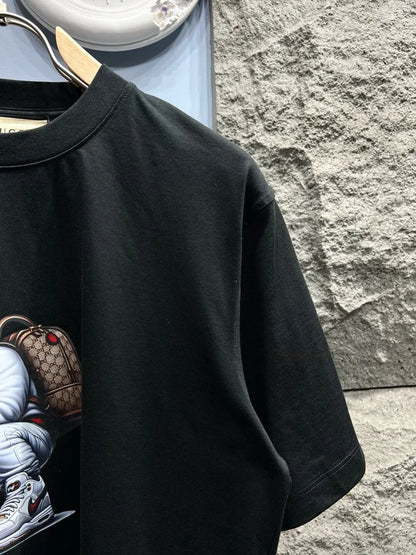 Bear Print T Shirt