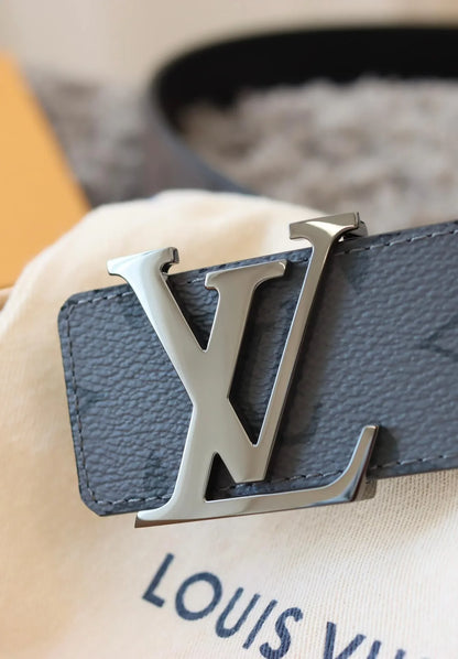 Grey-Blue Embossed Belt