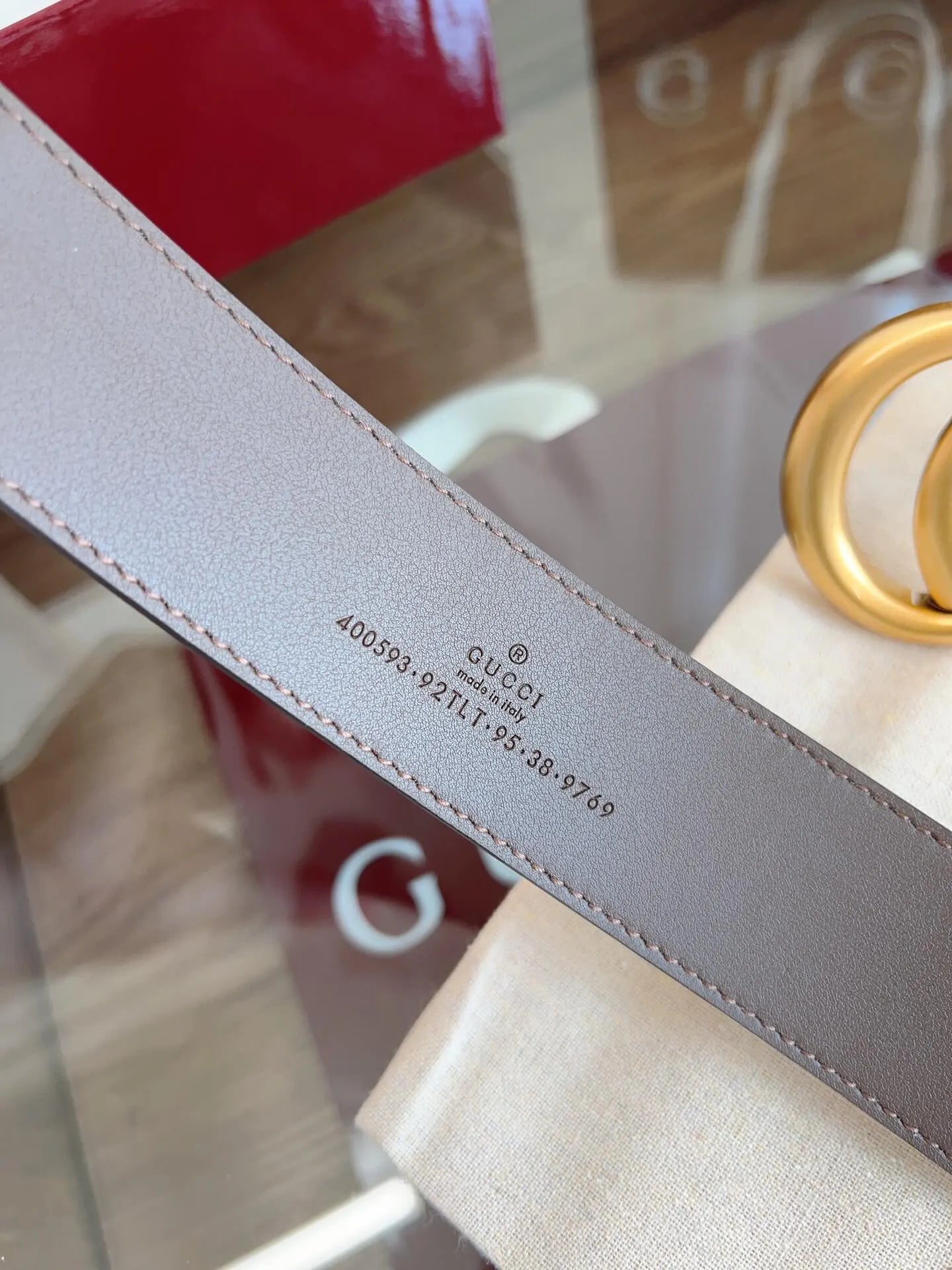 Fabric & Leather Patchwork Belt