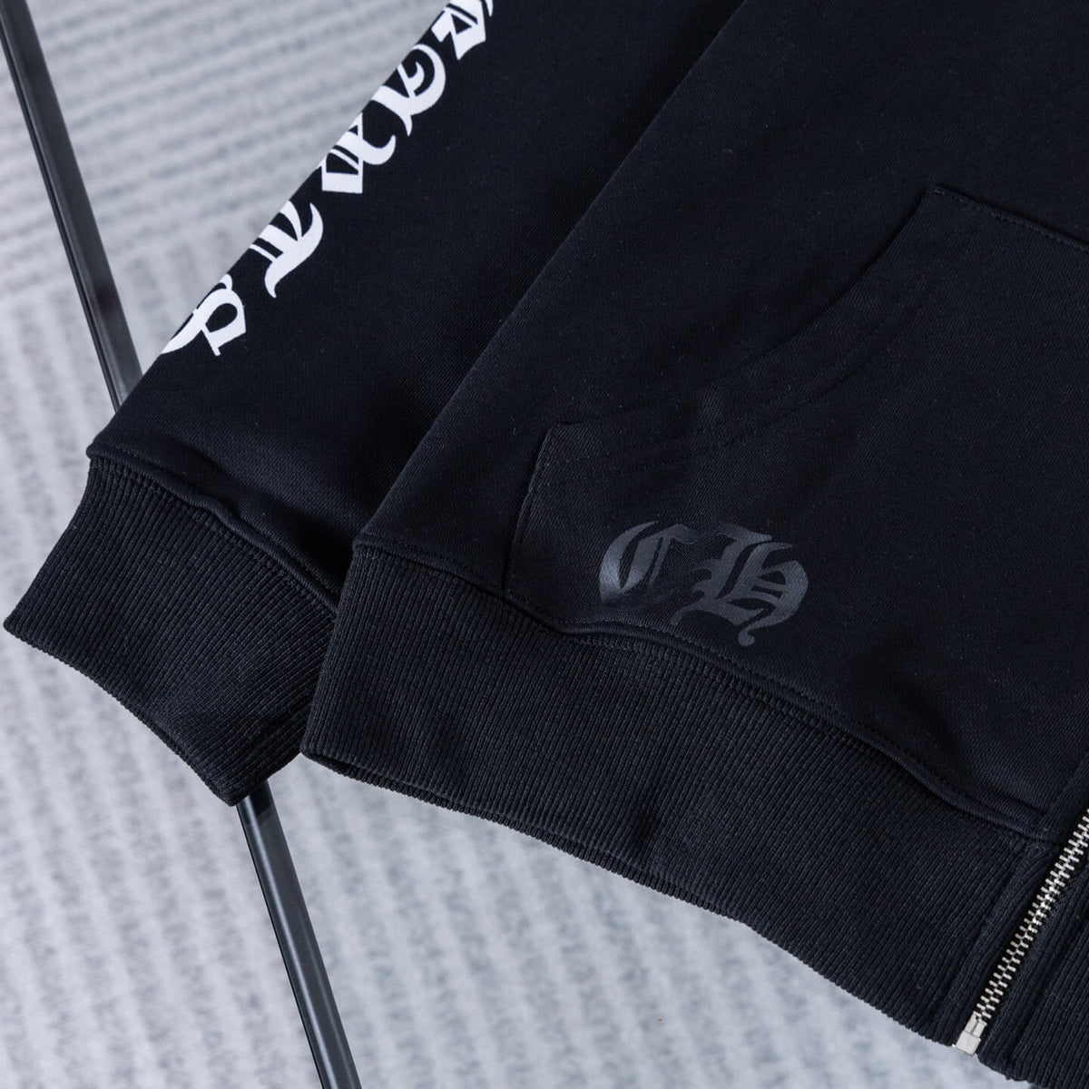 New Scroll Sanskrit Zip-Up Jacket