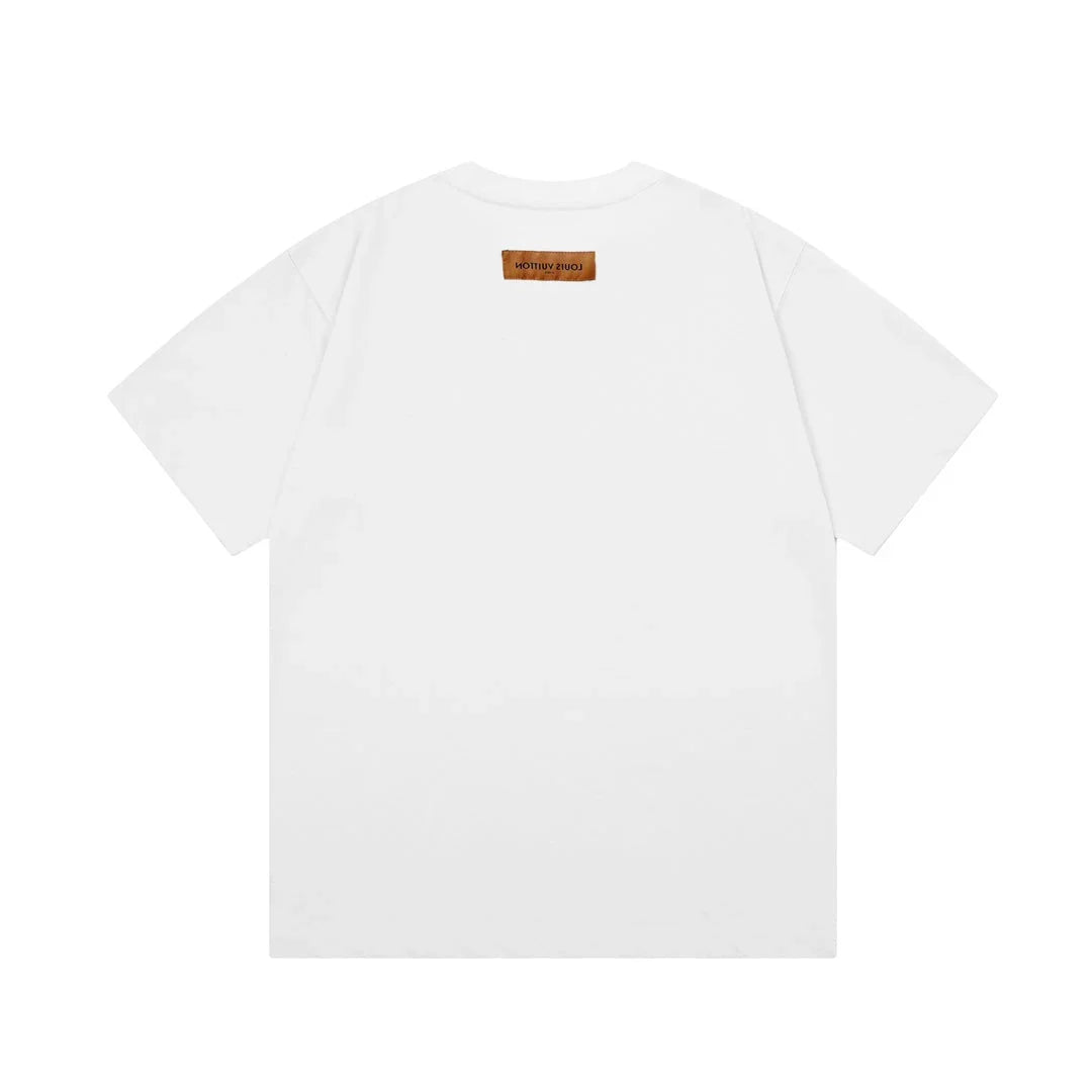 Love Stitching Print T Shirt