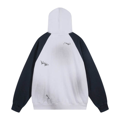 Raglan Sleeve Color-Block Signature Jacket