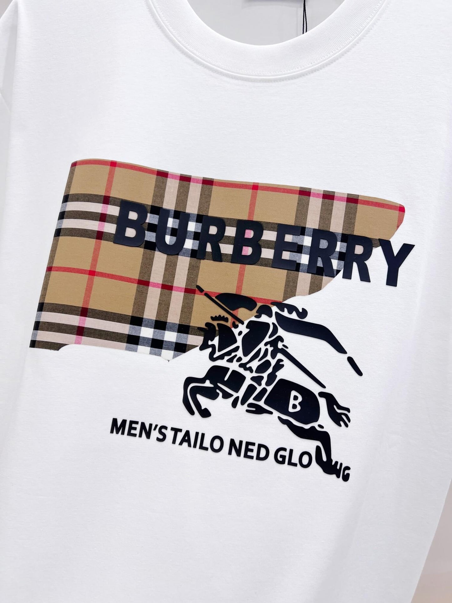 Plaid Print T‑Shirt
