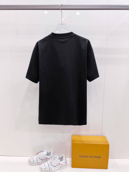 Red‑Blue Double G Print T‑Shirt