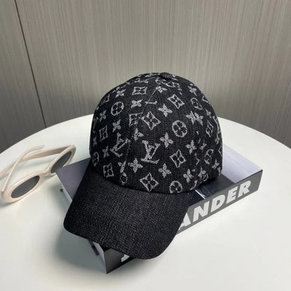 Classic All-Over Print Denim Baseball Cap