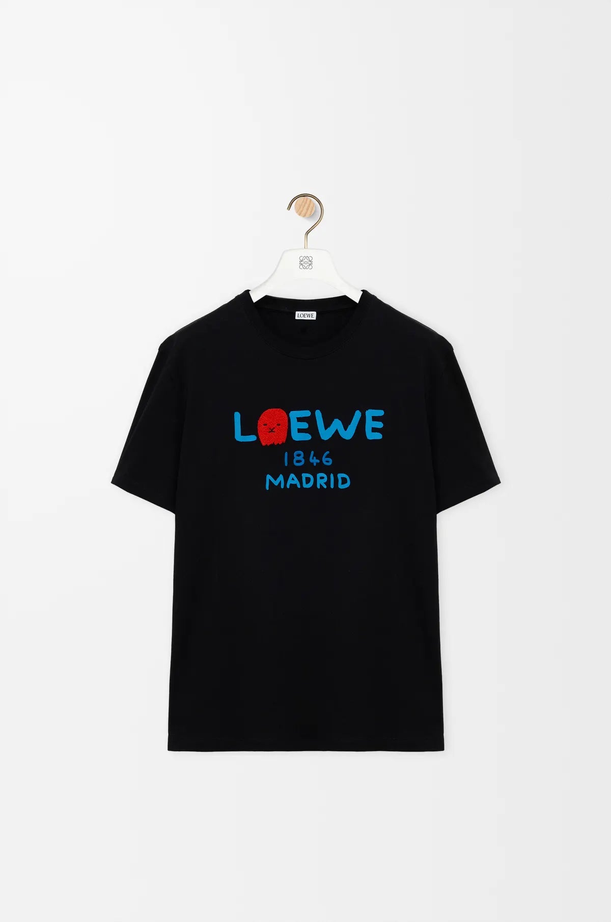 Blue Letter Print T‑Shirt