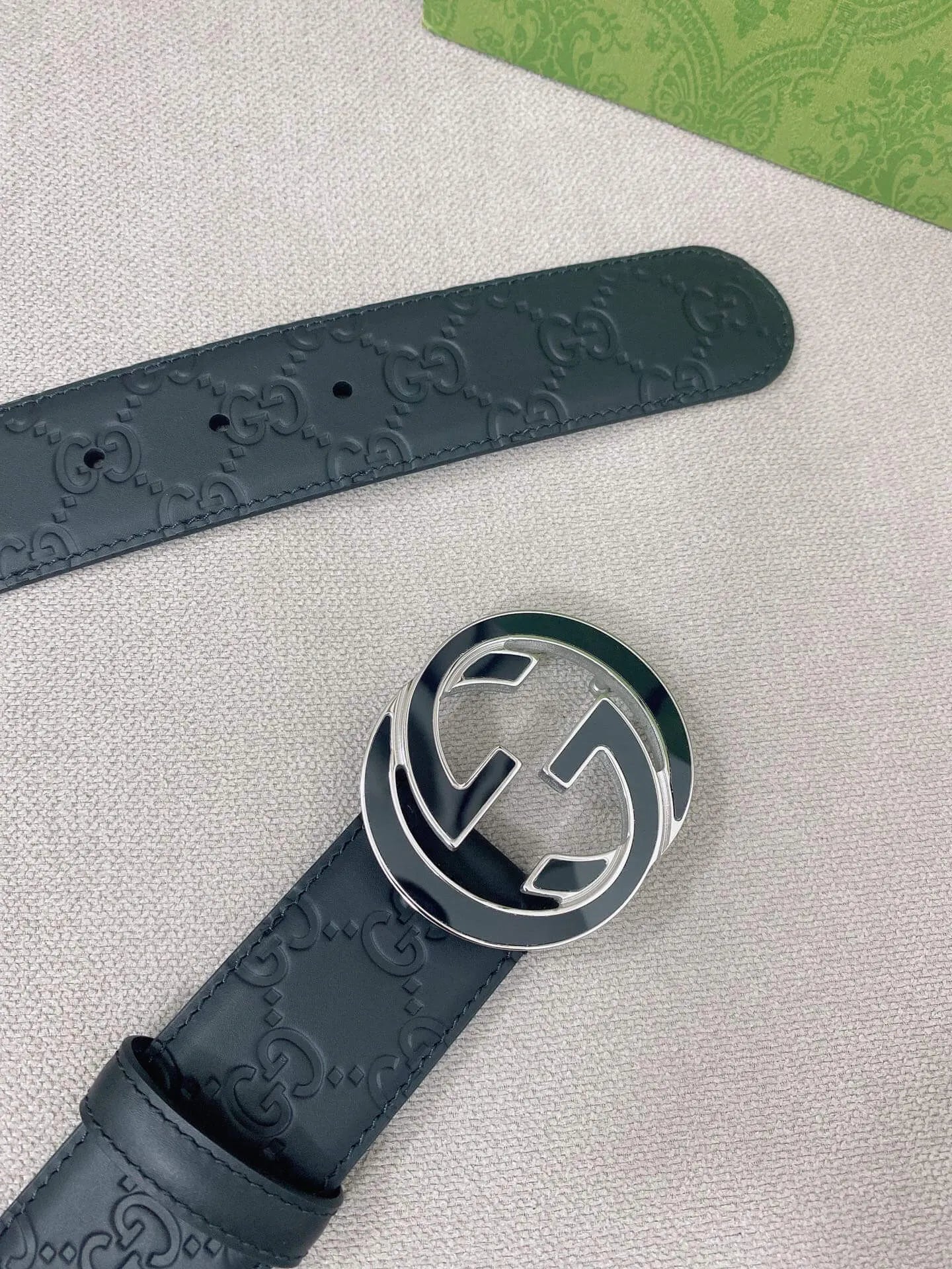 Classic Double G Embossed Belt