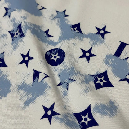Blue Star Monogram Print T‑Shirt