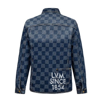 Checkerboard Skate Denim Jacket