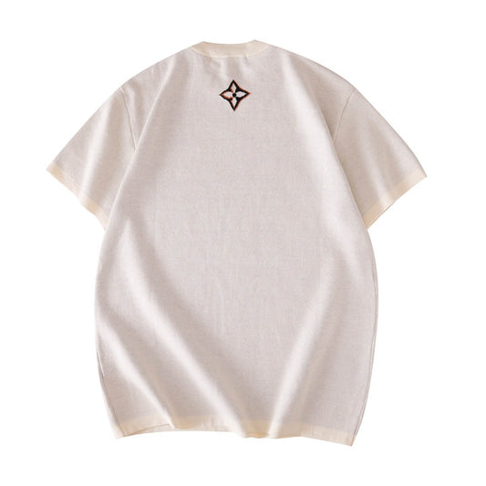 Jacquard Knit T-Shirt