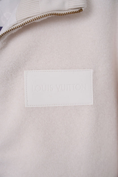 Stand Collar Jacquard Fleece Zip Jacket