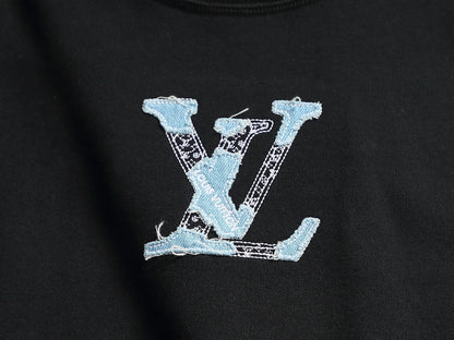Denim Applique Sweatshirt