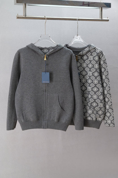 Reversible Cashmere Knit Jacket