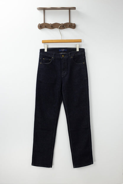 Classic Pocket‑Embroidered Jeans
