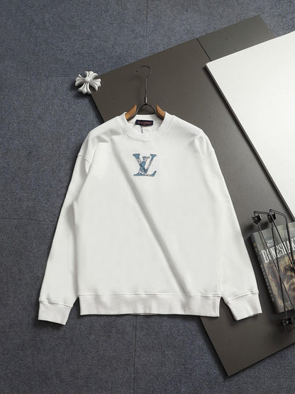 Denim Applique Sweatshirt