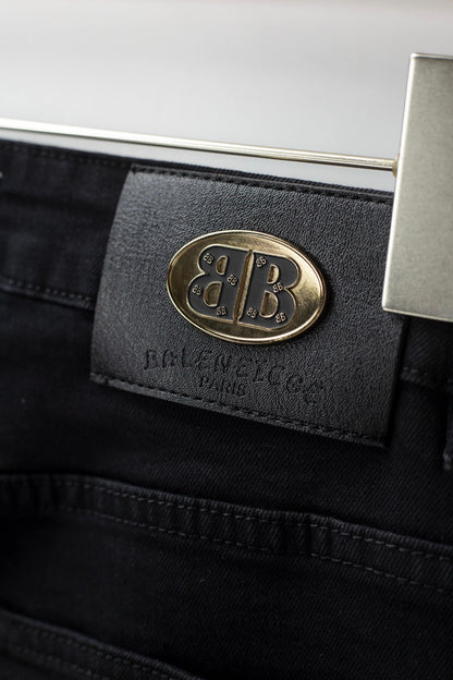 City Gate Pattern Pocket Jeans