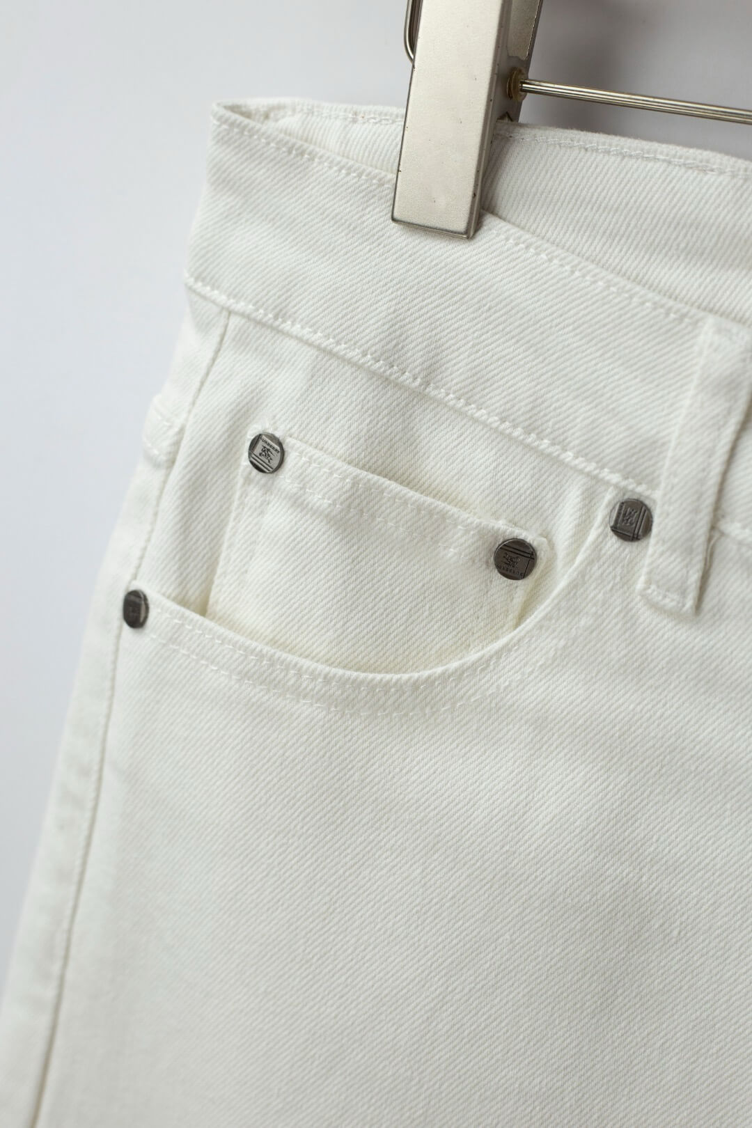 White Equestrian Knight Jeans