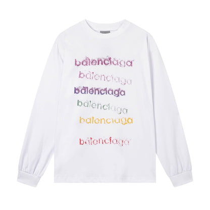 Multi-color Letter Print Sweatshirt