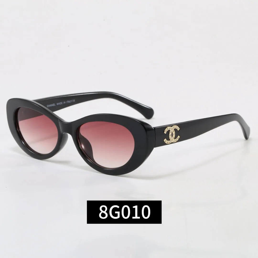 Retro Oval Luxury Women Sunglasses
