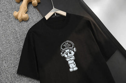 Street Cartoon Character Print T‑Shirt