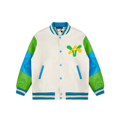 Donald Duck Embroidered Varsity Jacket