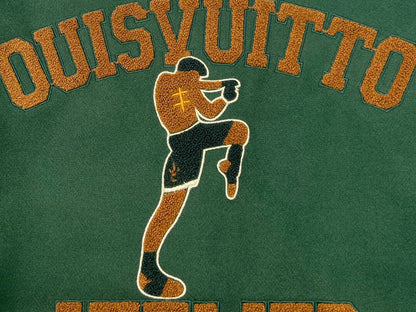 Fighter Muay Thai Patchwork Varsity Jacket