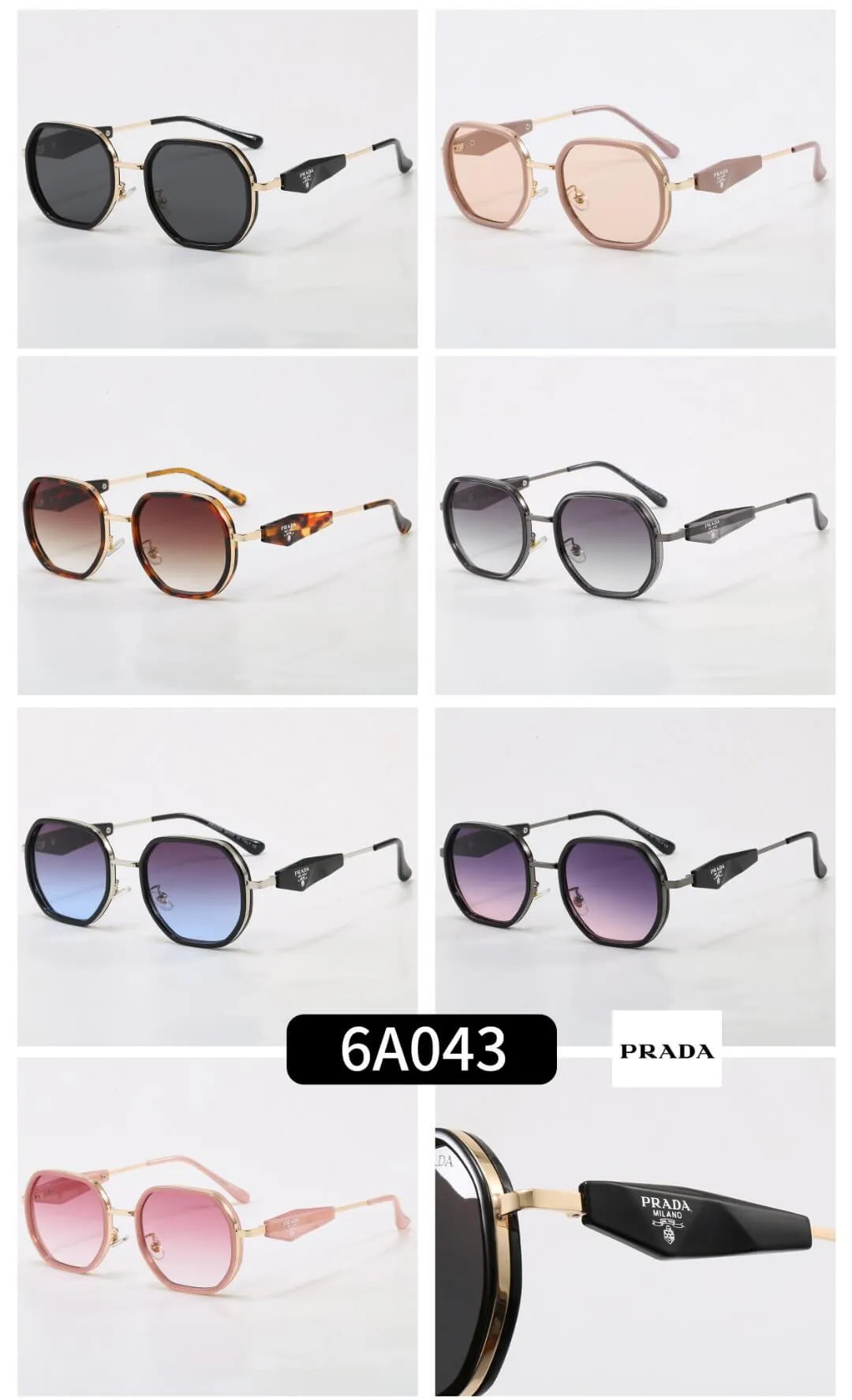 Hexagonal Retro Sunglasses