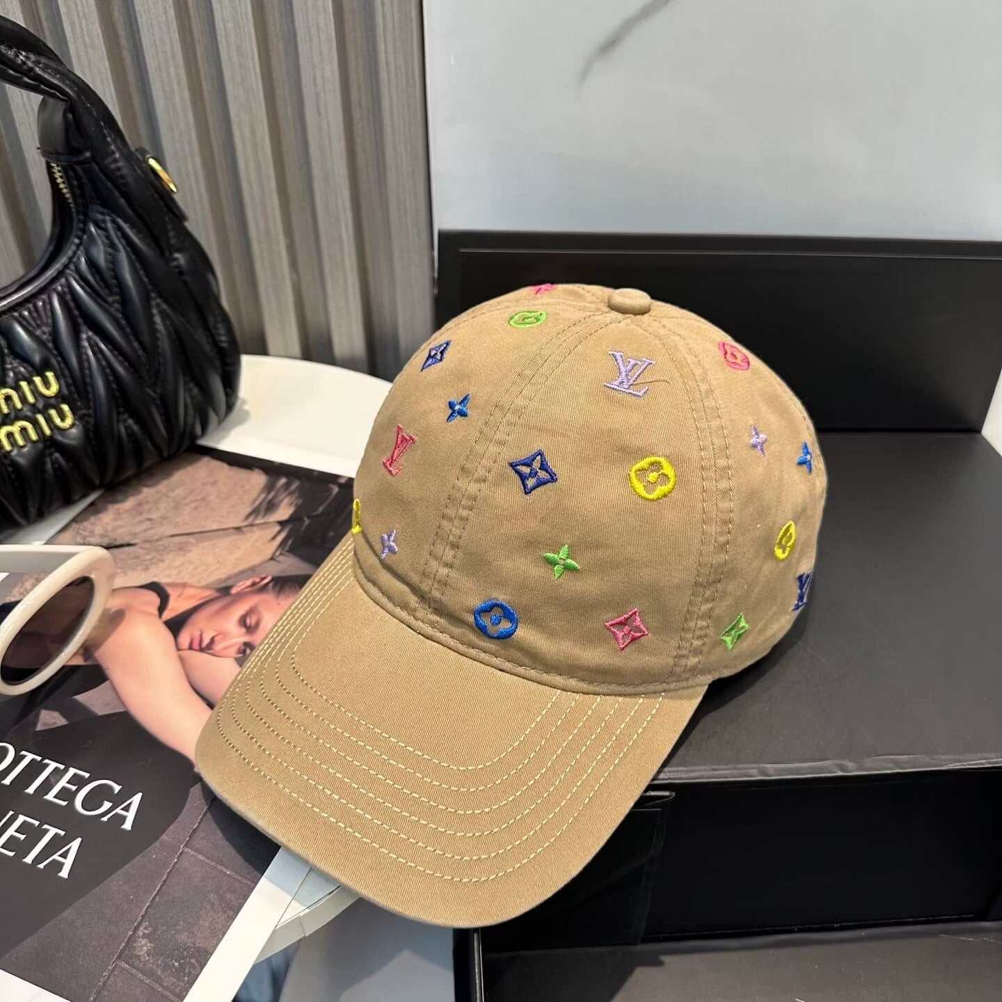 Colorful Embroidered Trendy Baseball Cap