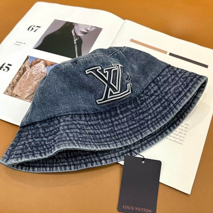 Distressed Denim Bucket Hat