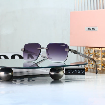 Retro Metal Cut‑Edge Fashion Sunglasses