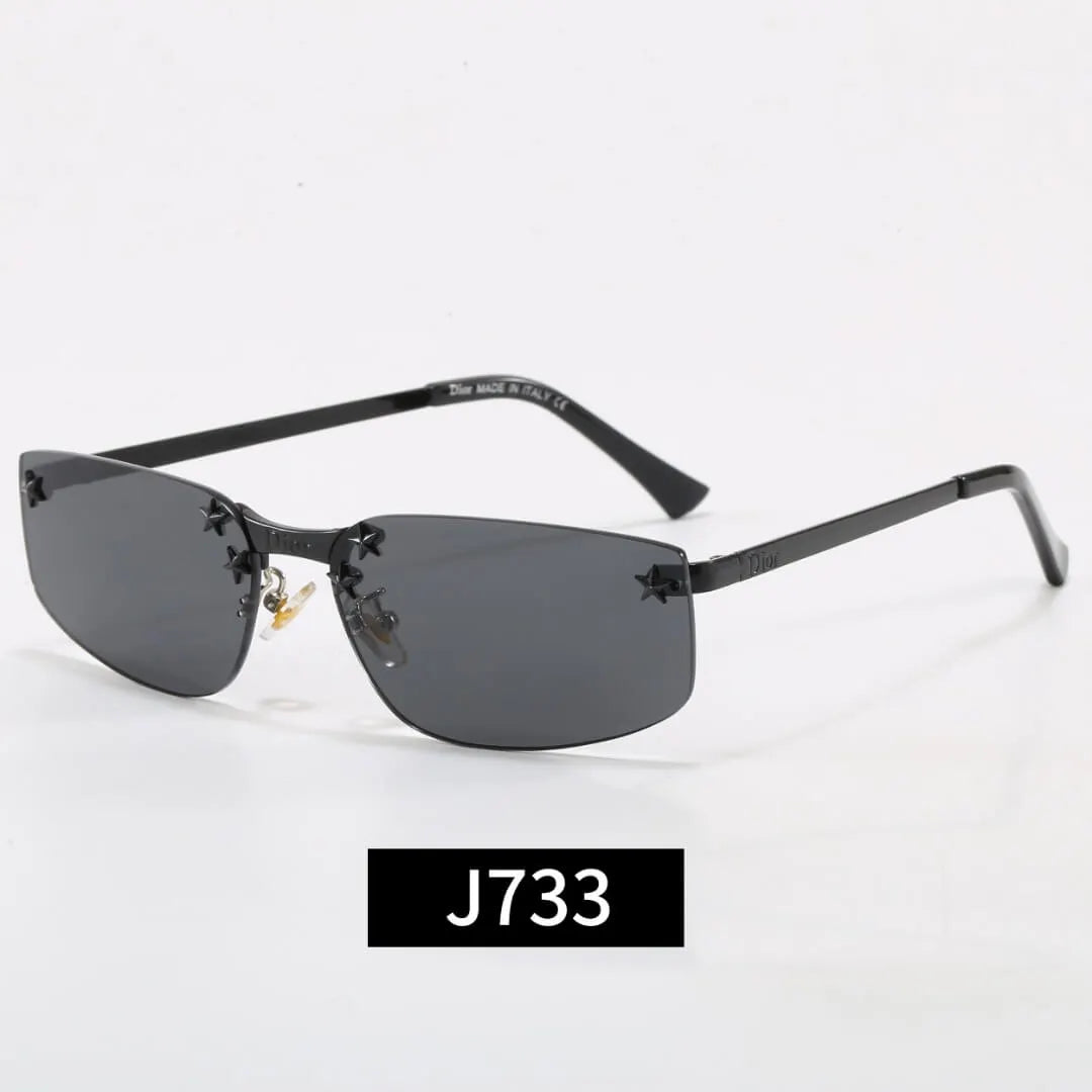 Rimless Star Decor Sunglasses
