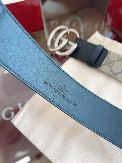 Fabric & Leather Patchwork Belt