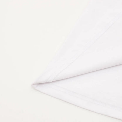 Dotted Outline Cursive Dual-Sided Print T-Shirt